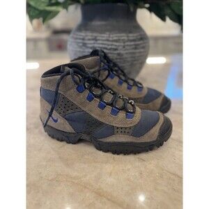 Vintage 1997 Nike Air ACG Gray Leather Hiking Boots Mens 8 Outdoor 90s Y2K 150